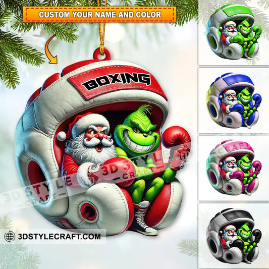Custom Name Boxing Ornament Christmas Gift For Lover