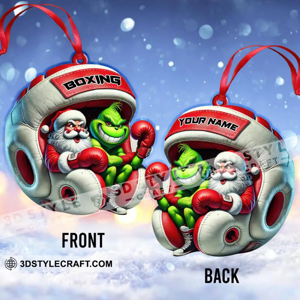 Custom Name Boxing Ornament Christmas Gift For Lover