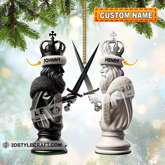 Custom Name Chess Ornament Lover Christmas Gift