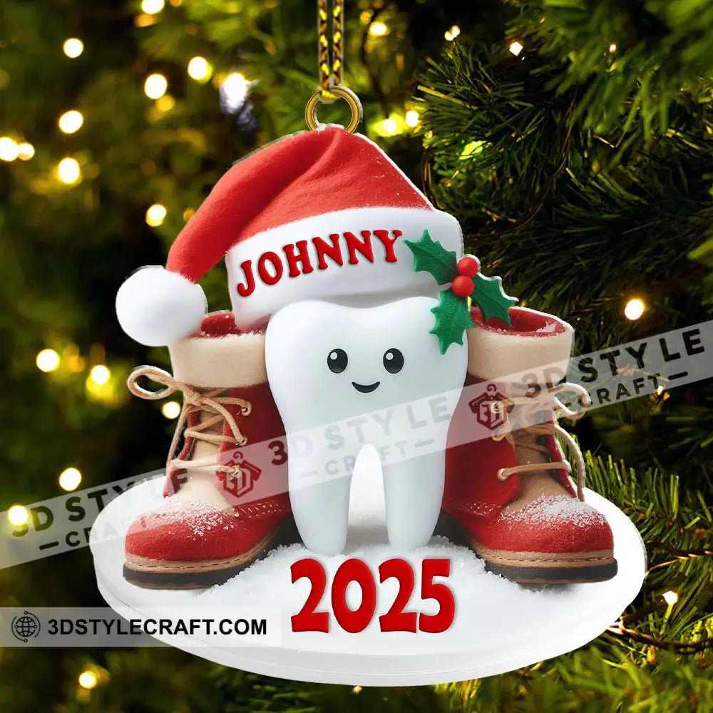 Custom Name Dentist Ornament Christmas Gift