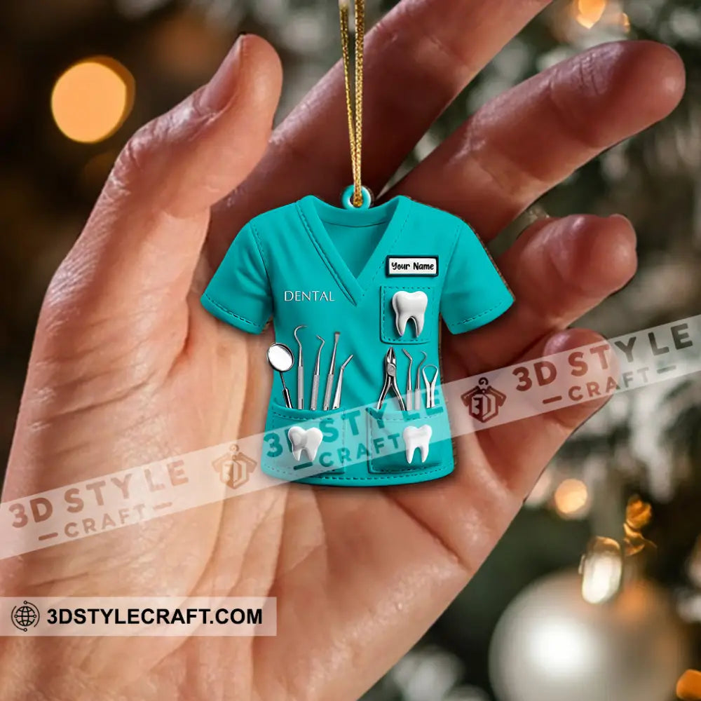 Custom Name Dentist Ornament Home Decor Christmas Gift