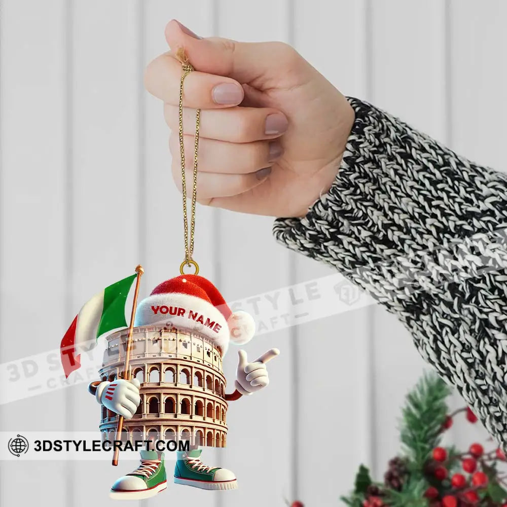 Custom Name Italy Ornament Lover Christmas Gift