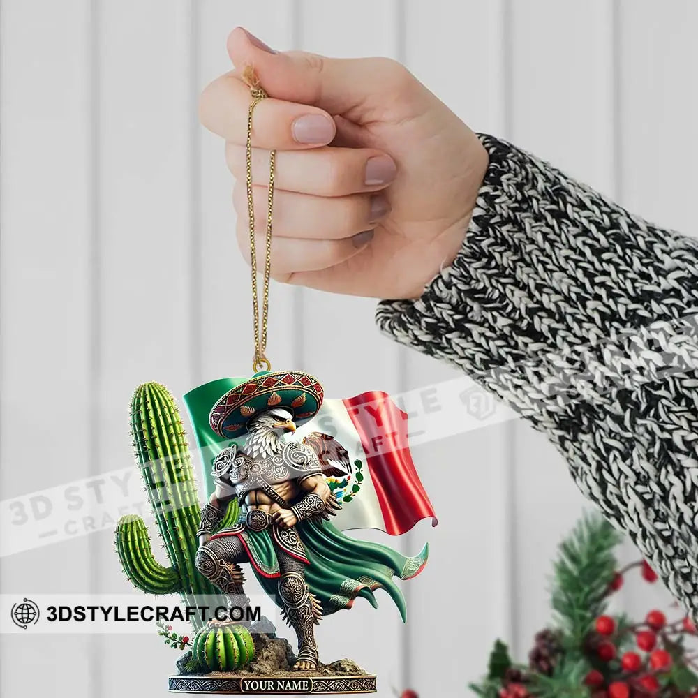 Custom Name Mexico Ornament Lover Christmas Gift