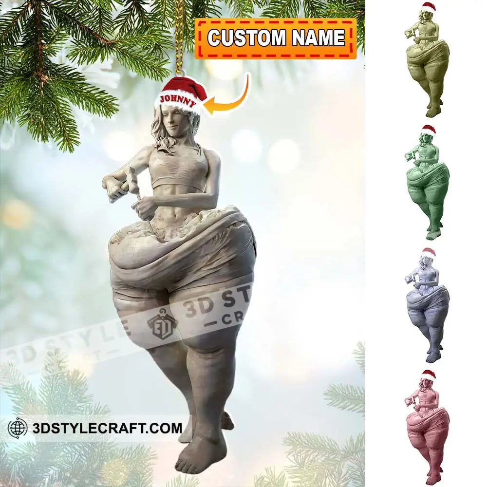 Custom Name Sculpture Artist Ornament Christmas Gift Decor