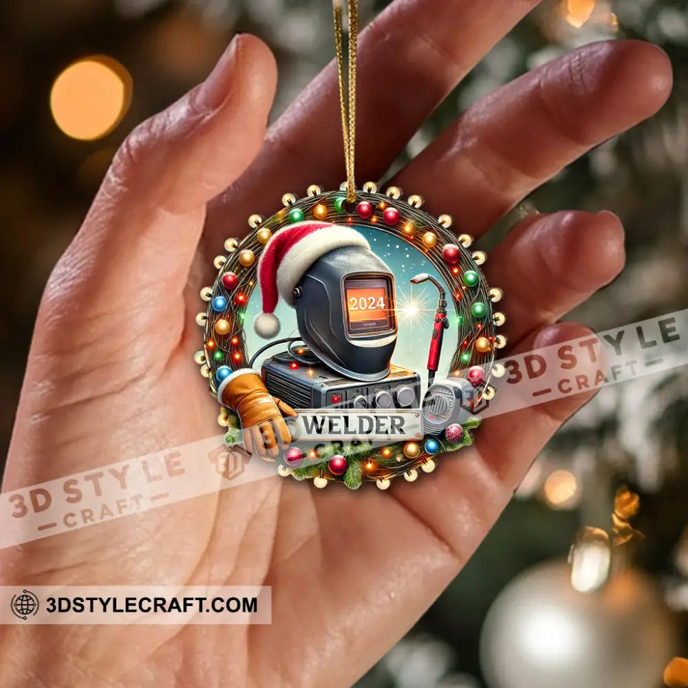 Custom Name Welder Ornament Christmas Gift For