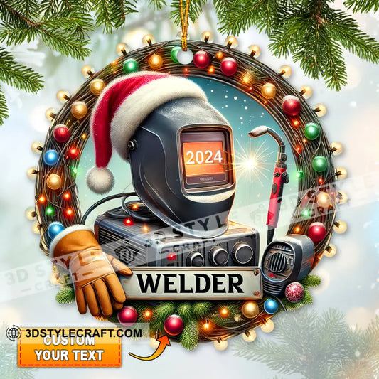 Custom Name Welder Ornament Christmas Gift For