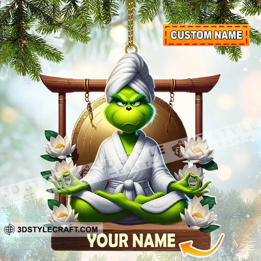 Custom Name Yoga Ornament Christmas Decor