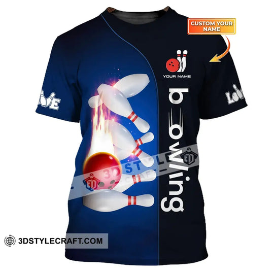 Custom Unisex Shirt, Bowling T-Shirt, Bowling Polo Shirt, Shirt For Bowling Lovers style option 1