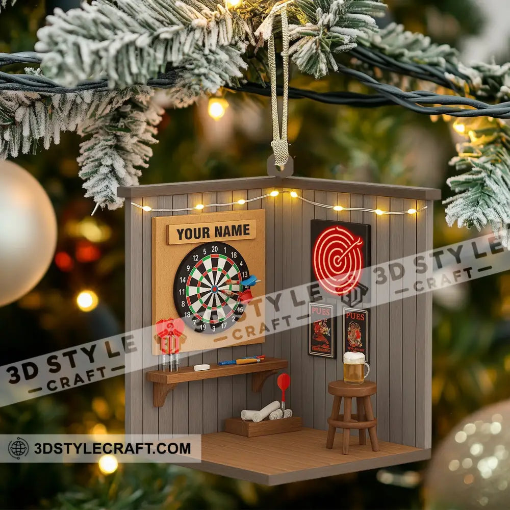 Darts Corner Home Decor Christmas Ornament Personalized Ornament Ornament