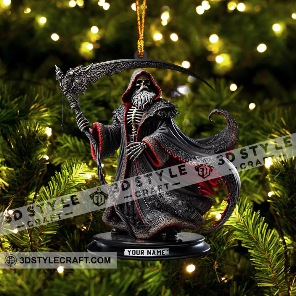 Death Christmas Home Decor Ornament Personalized
