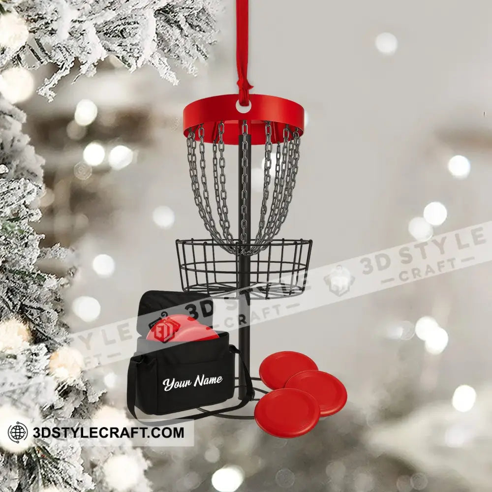 Disc Golf Home Decor Christmas Ornament Personalized Ornament Ornament