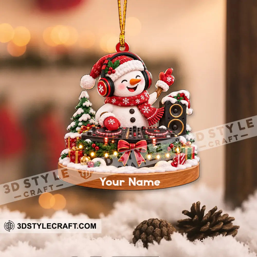 Disc Jockey Home Decor Christmas Ornament Personalized Ornament - Ornament