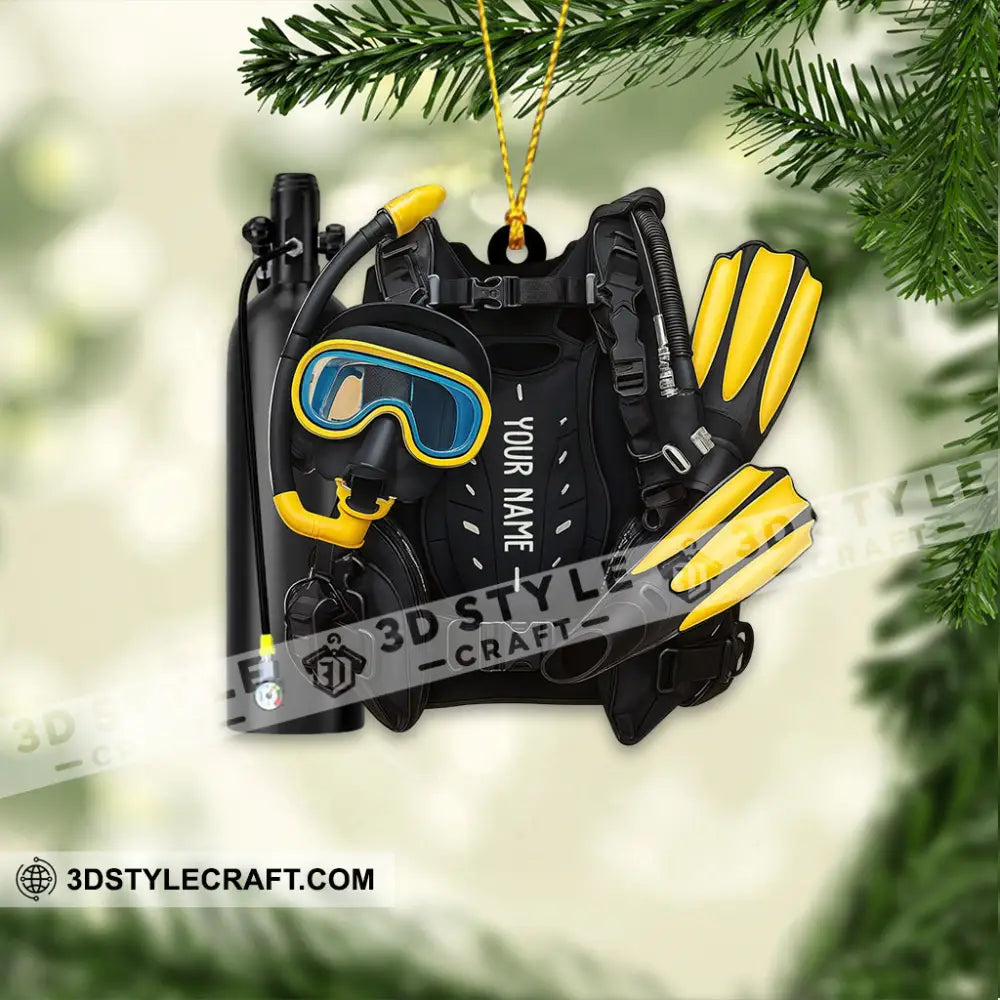 Diving Lover Home Decor Christmas Ornament Personalized Ornament Ornament