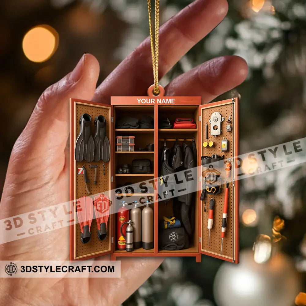 Diving Lover Home Decor Christmas Ornament Personalized Ornament Ornament