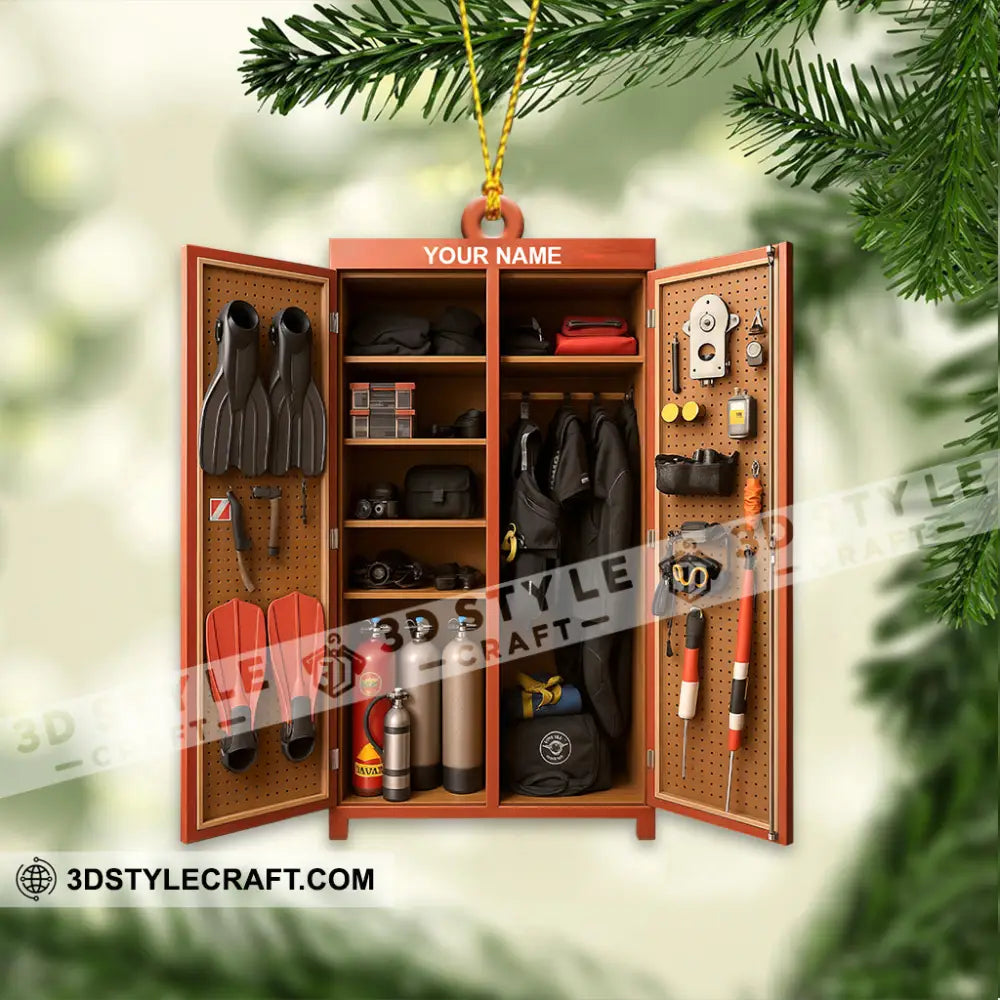 Diving Lover Home Decor Christmas Ornament Personalized Ornament Ornament