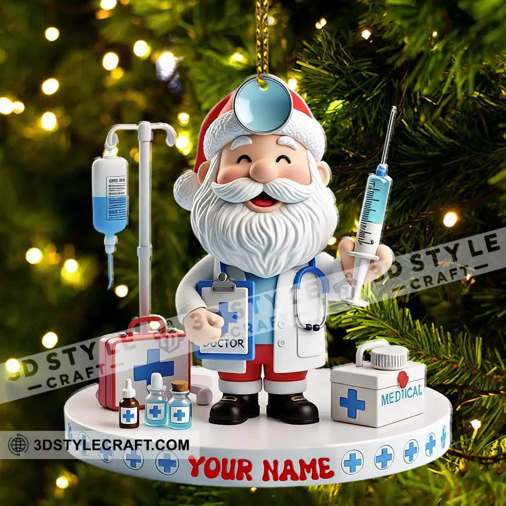 Doctor Home Decor Christmas Ornament Personalized Ornament Ornament