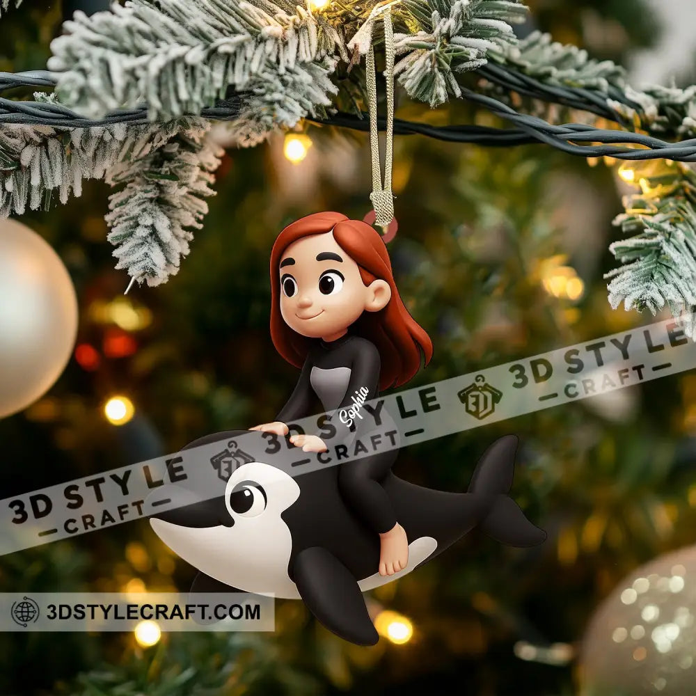 Dolphin Training Home Decor Christmas Ornament Personalized Ornament Ornament