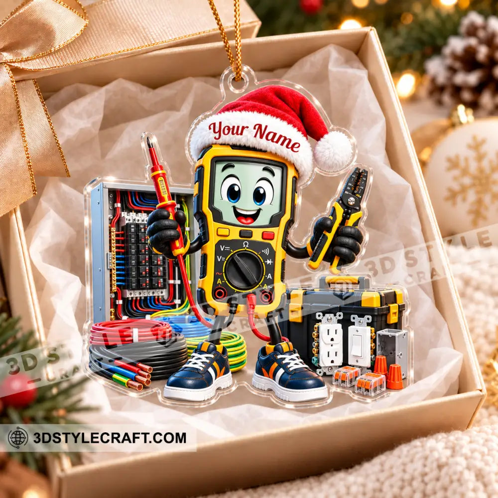 Electrician Home Decor Christmas Ornament Personalized Ornament - Ornament