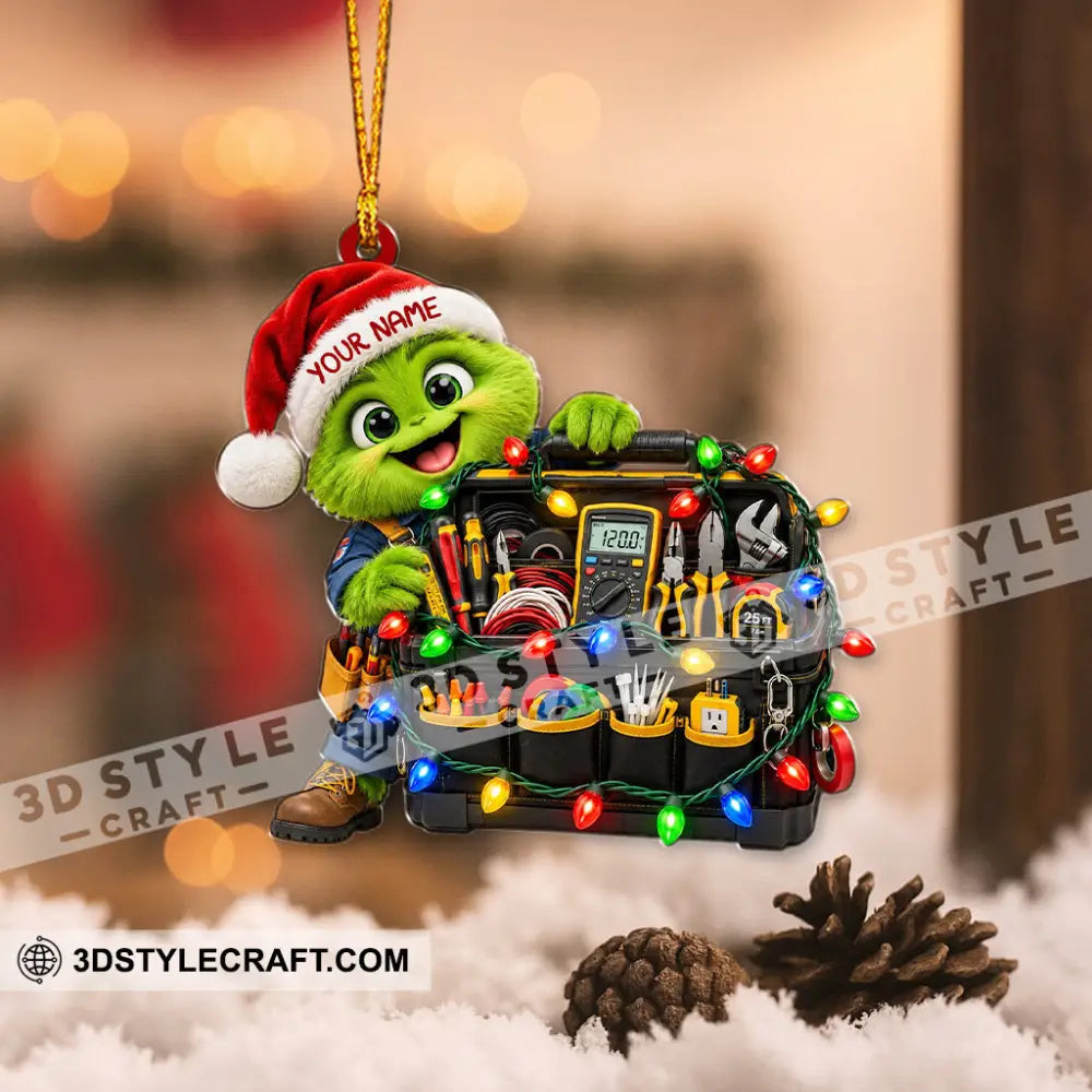 Electrician Home Decor Christmas Ornament Personalized Ornament - Ornament