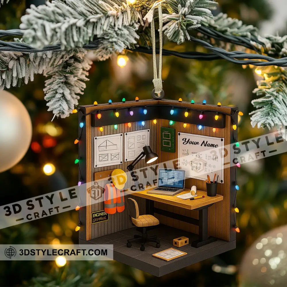 Engineer Corner Home Decor Christmas Ornament Personalized Ornament Ornament
