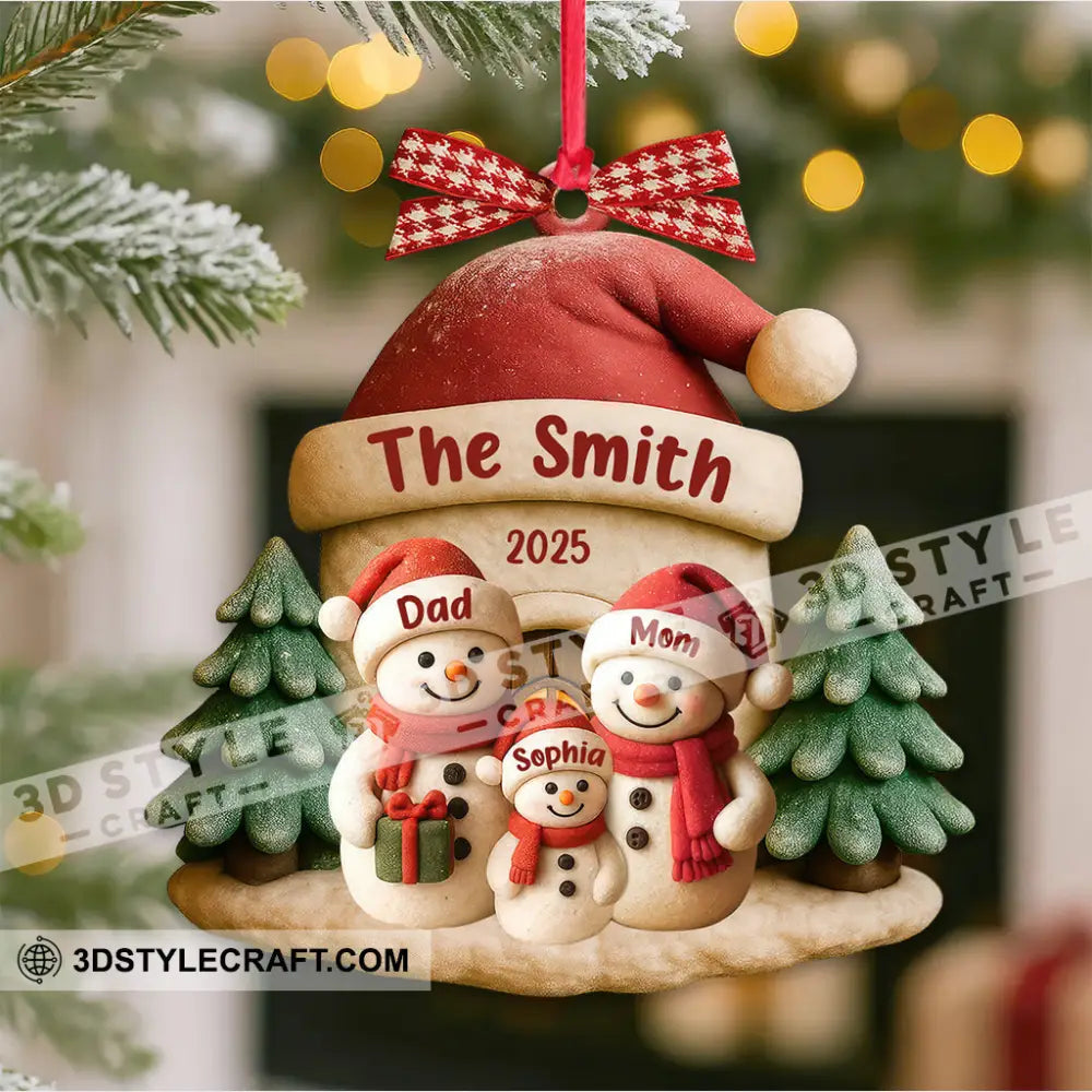 Family Christmas Home Decor Christmas Ornament Personalized Ornament Ornament