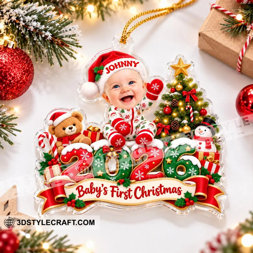 First Christmas Baby Home Decor Christmas Ornament Personalized Ornament - Ornament