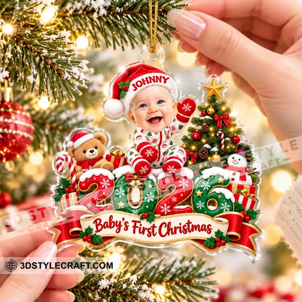 First Christmas Baby Home Decor Christmas Ornament Personalized Ornament - Ornament