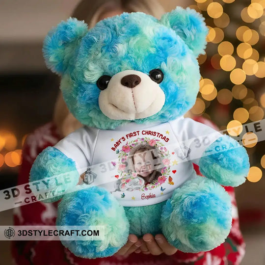 First Christmas Baby, Personalized Teddy Bear Shirt style option 2