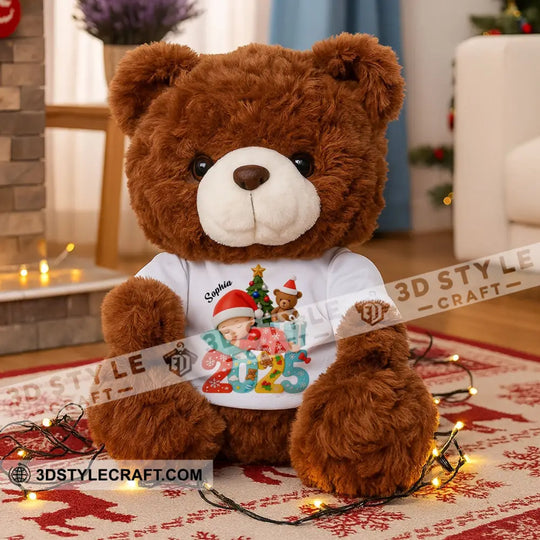 First Christmas Baby, Personalized Teddy Bear Shirt style option 2