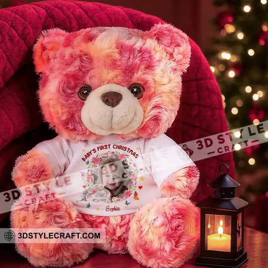 First Christmas Baby, Personalized Teddy Bear Shirt style option 3