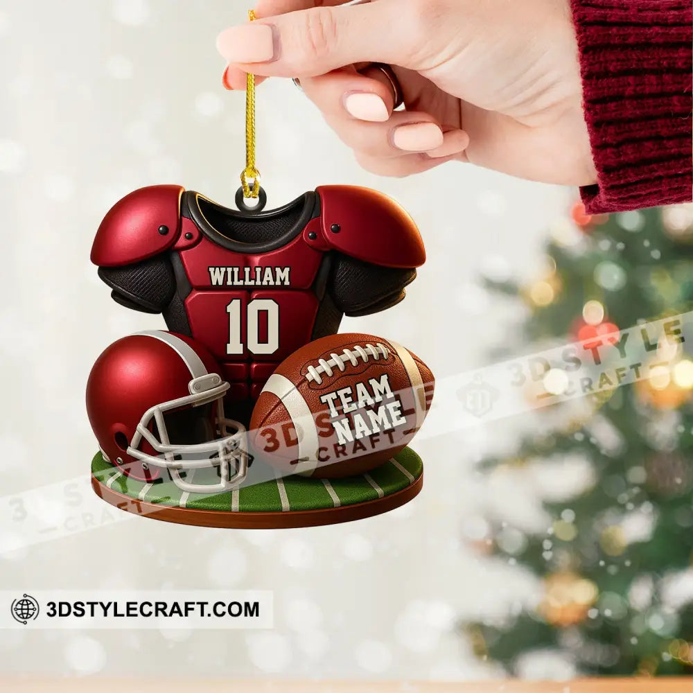 Football Team Christmas Home Decor Christmas Ornament Personalized Ornament Ornament