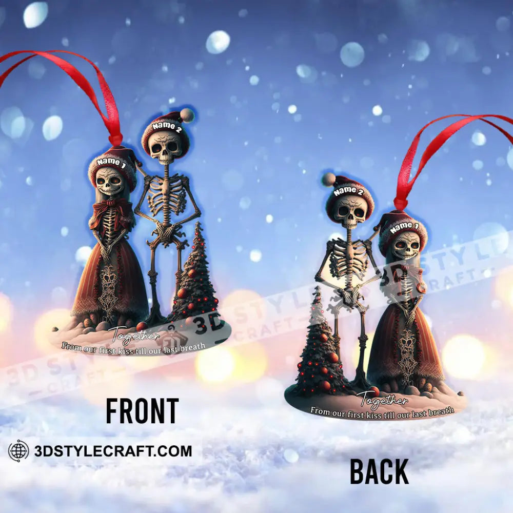 From Our First Kiss Till Last Breath Christmas Home Decor Ornament Personalized