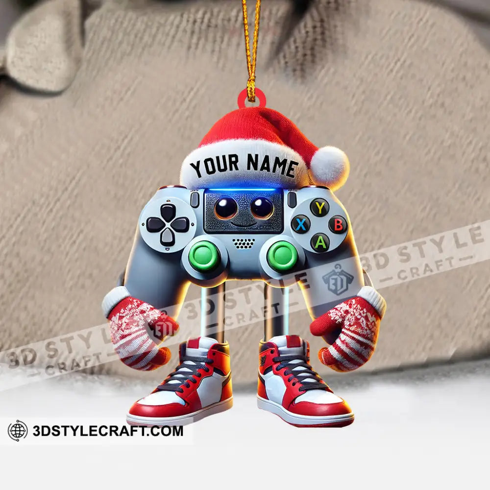 Game Lover Decor Christmas Ornament Personalized