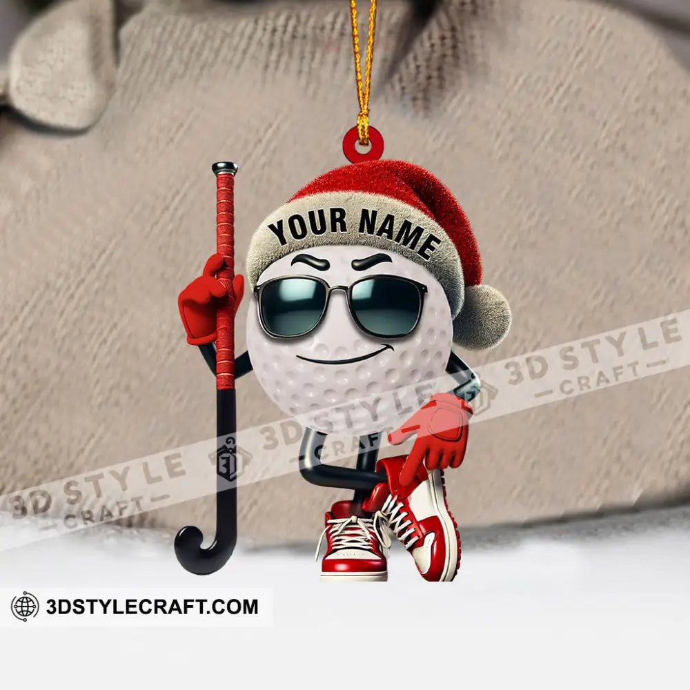 Gold Ball Home Decor Christmas Ornament Personalized