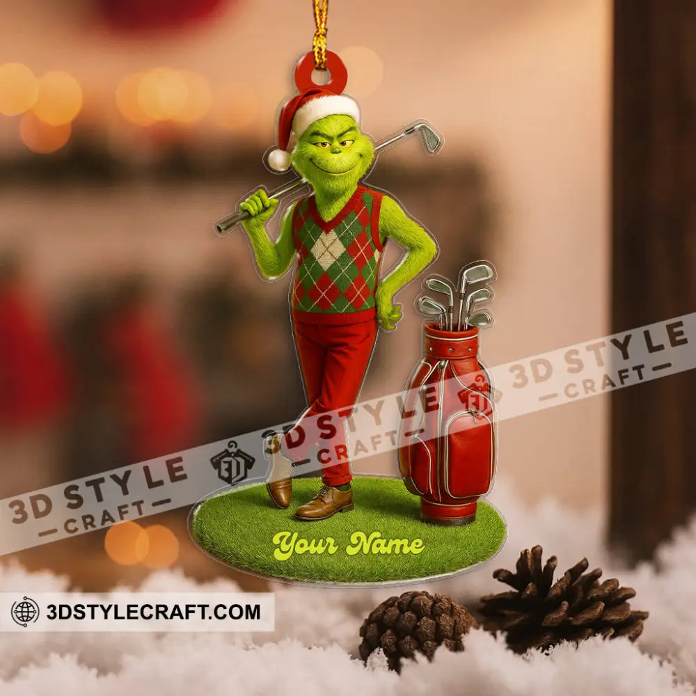 Golf ELF Home Decor Christmas Ornament Personalized Ornament Ornament