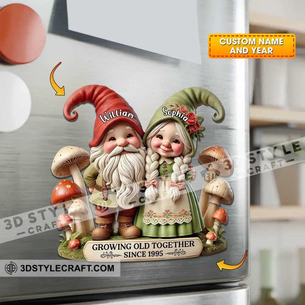 Growing Old Together Fridge Magnet - Personalized 3.54’’ / 1 Piece