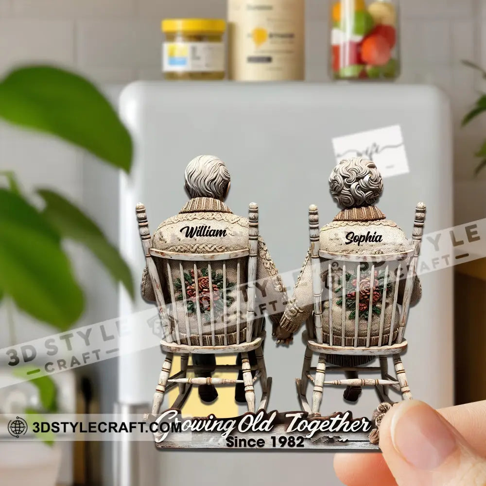 Growing Old Together Fridge Magnet - Personalized