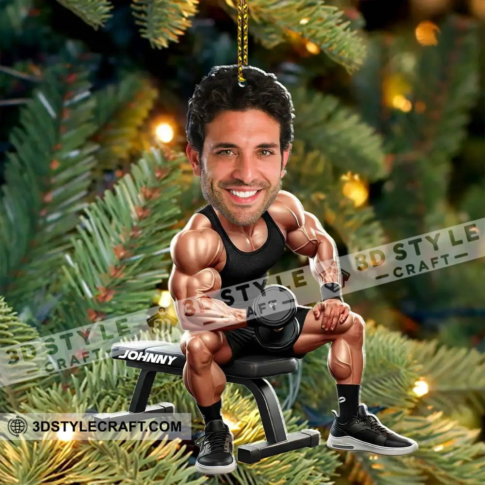 Gym Lover Home Decor Christmas Ornament Personalized Ornament Ornament