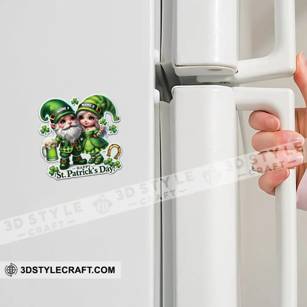 Happy Couple Patrick’s Day Fridge Magnet - Personalized