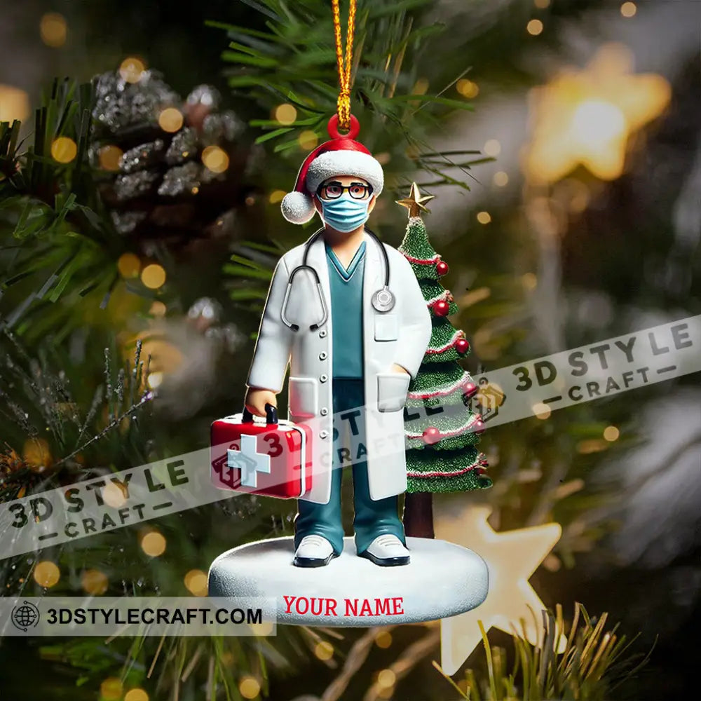 Healthcare Staff Christmas Ornament Personalized