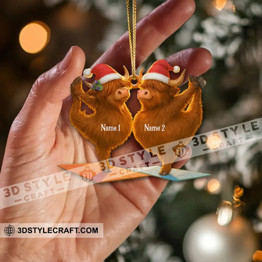 Highland Cow Home Decor Christmas Ornament Personalized Ornament Ornament