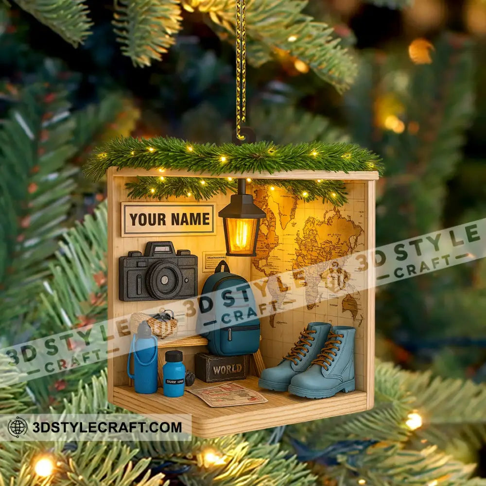 Hiking Corner Home Decor Christmas Ornament Personalized Ornament Ornament