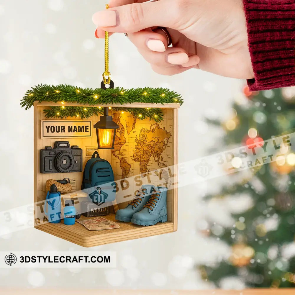 Hiking Corner Home Decor Christmas Ornament Personalized Ornament Ornament