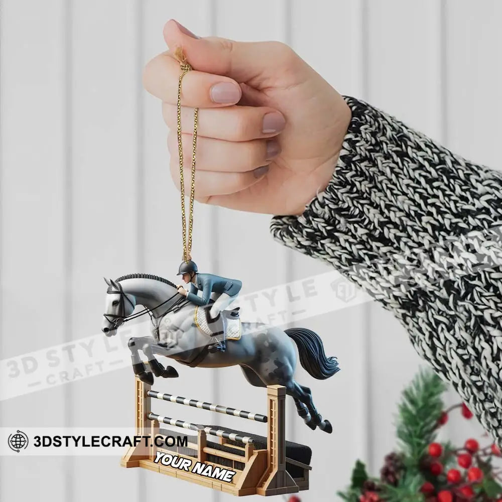 Horse Racer Home Decor Christmas Ornament Personalized Ornament Ornament