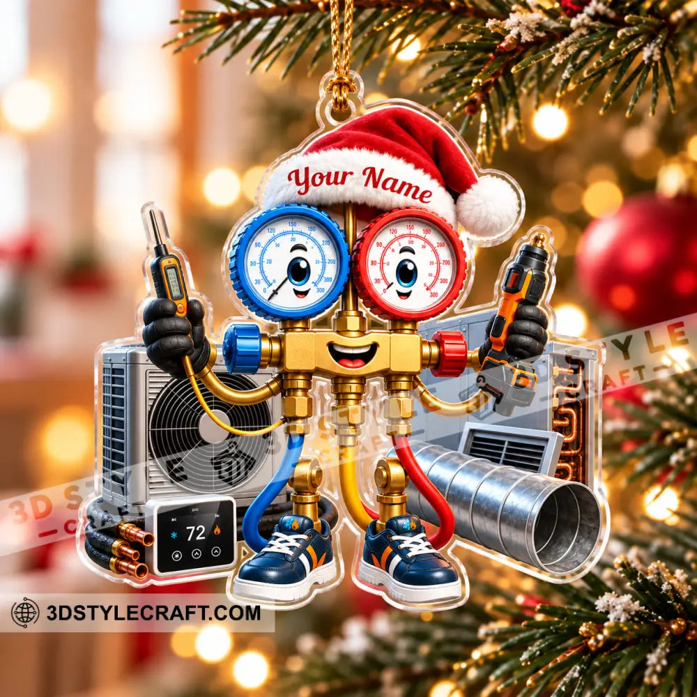 HVAC Tech Home Decor Christmas Ornament Personalized Ornament - Ornament