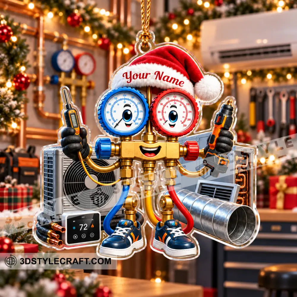 HVAC Tech Home Decor Christmas Ornament Personalized Ornament - Ornament