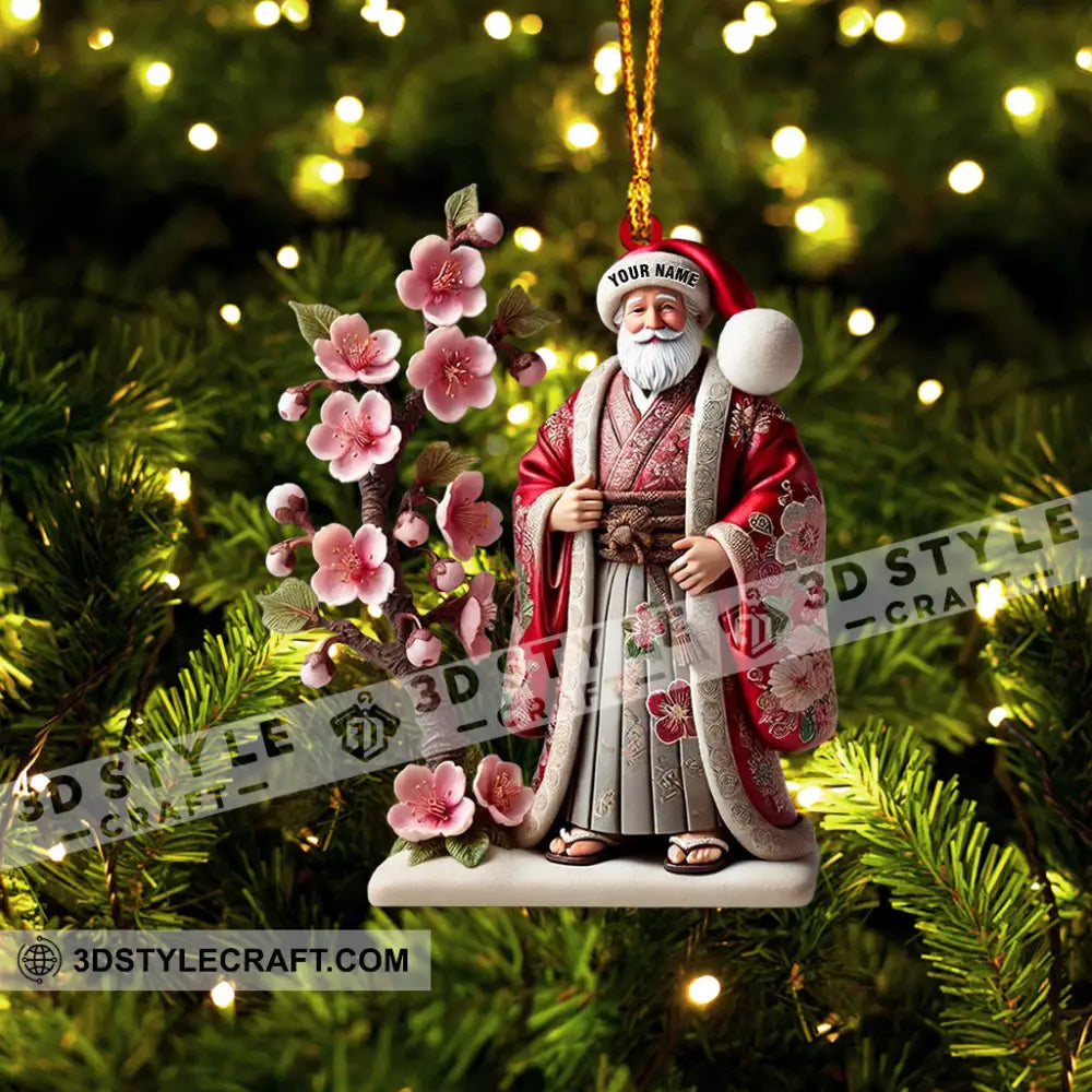 Japanese Santa Home Decor Christmas Ornament Personalized