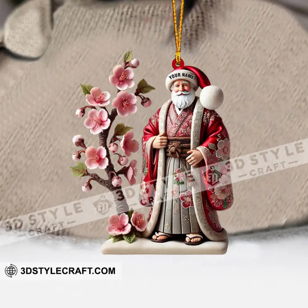 Japanese Santa Home Decor Christmas Ornament Personalized