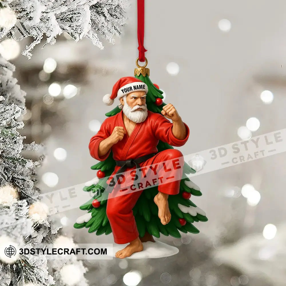 Karate Home Decor Christmas Ornament Personalized Ornament Ornament