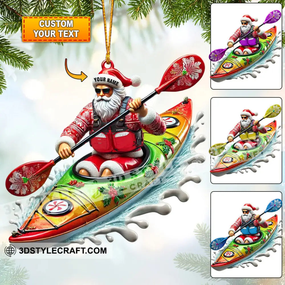 Kayak Christmas Home Decor Ornament Personalized 3.54’’ / 1